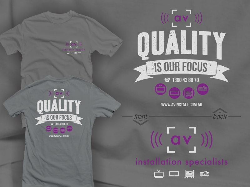 T-shirt Design by 2ndfloorharry for AV Installation Specialists | Design #6646059