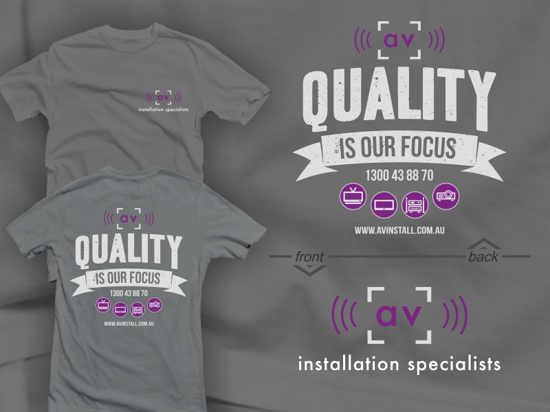 T-shirt Design by 2ndfloorharry for AV Installation Specialists | Design: #6656806