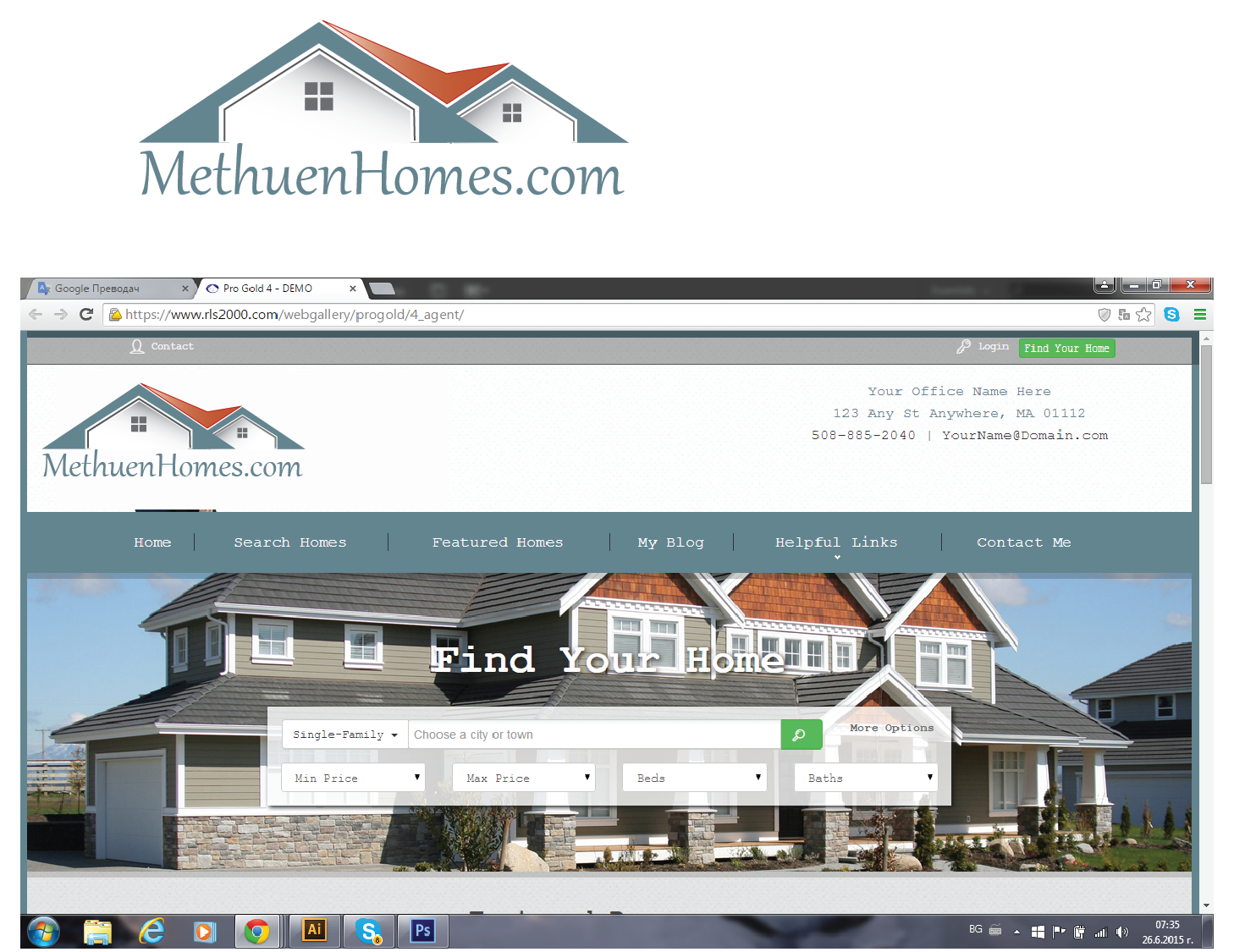 Logo Design by jonnson for MethuenHomes.com | Design #6547399