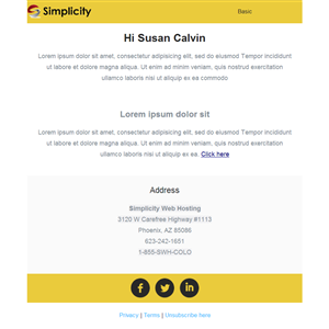 Email Marketing Design by Bharat Chandra M for Simplicity | Design #6615487