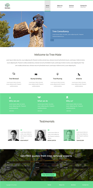 Web Design by Karthik_Designer for this project | Design: #6603226