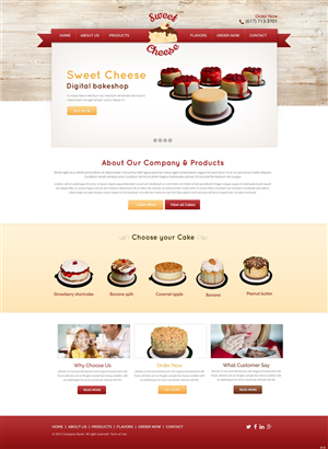 Web Design by pb for Sweet Cheese | Design: #6593782