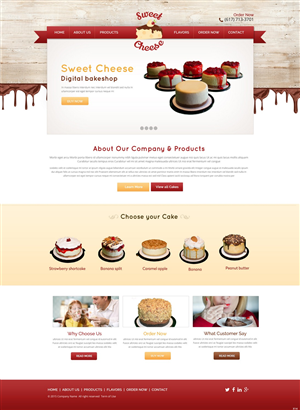 Web Design by pb for Sweet Cheese | Design: #6593785