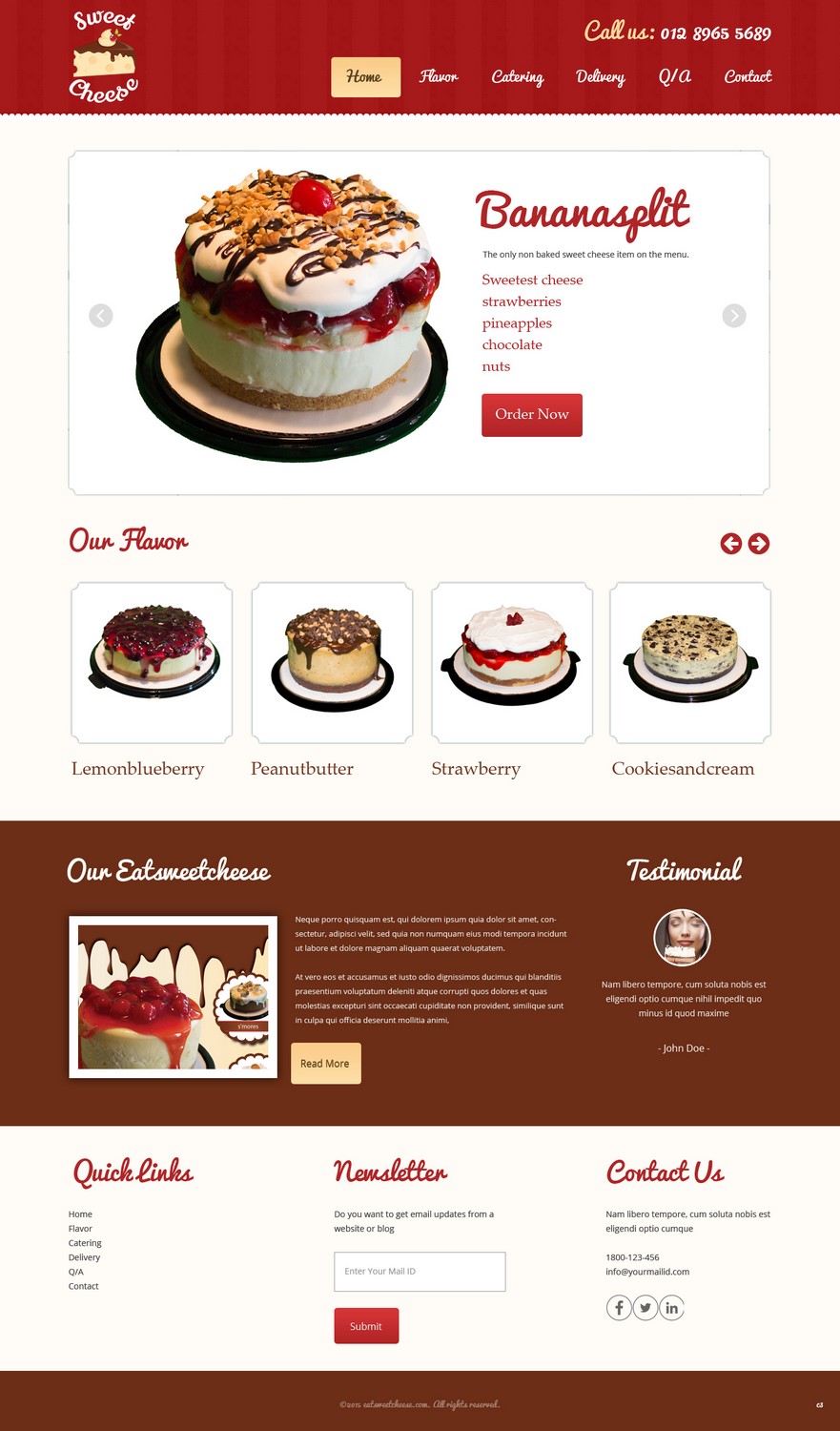 Web Design by pb for Sweet Cheese | Design #6594527