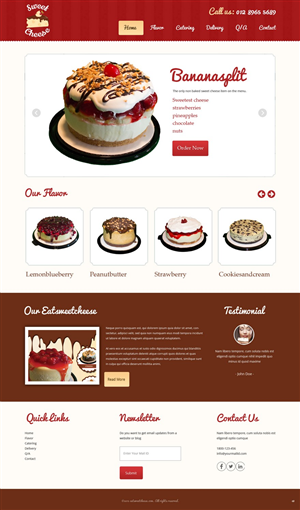 Web Design by pb for Sweet Cheese | Design: #6594527