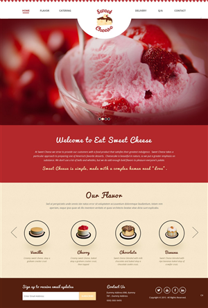 Web Design by pb for Sweet Cheese | Design: #6594539