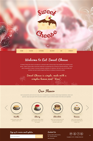Web Design by pb for Sweet Cheese | Design: #6594544