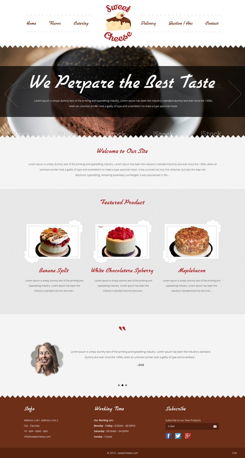Web Design by pb for Sweet Cheese | Design #6594554