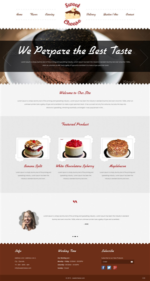 Web Design by pb for Sweet Cheese | Design: #6594554