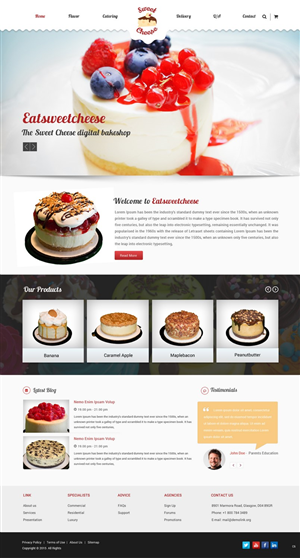 Web Design by pb for Sweet Cheese | Design: #6594559