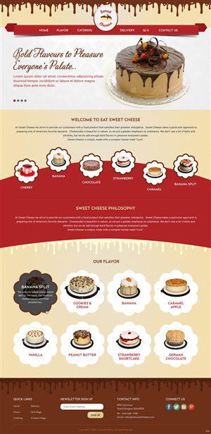 Web Design by pb for Sweet Cheese | Design: #6603552