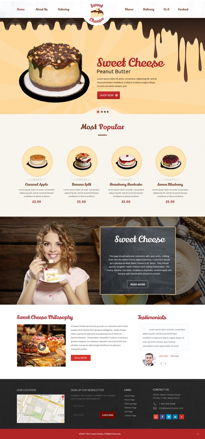 Web Design by pb for Sweet Cheese | Design #6603562