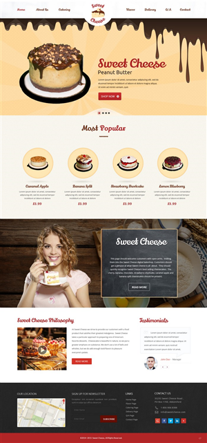 Web Design by pb for Sweet Cheese | Design: #6603562