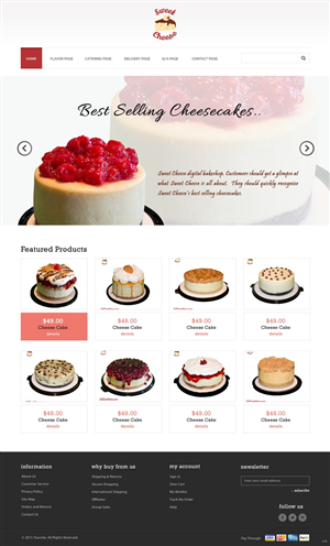 Web Design by pb for Sweet Cheese | Design: #6603585