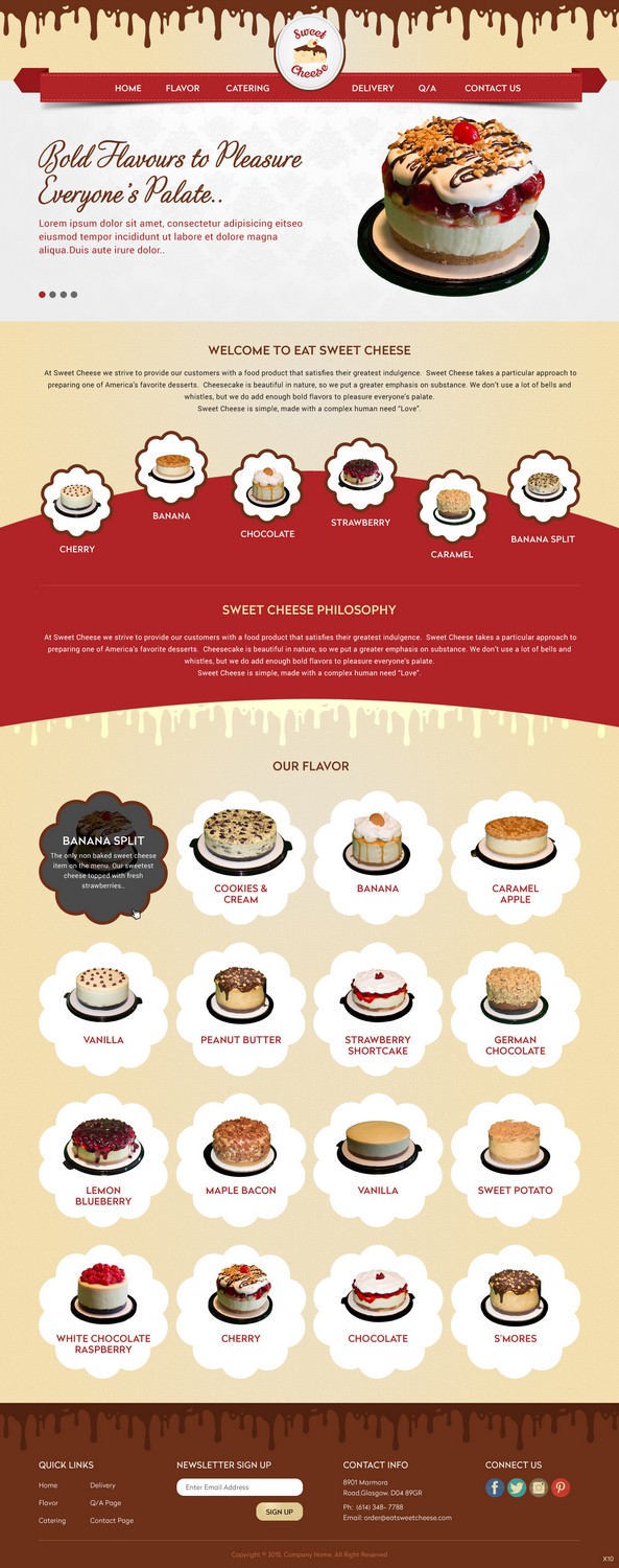 Web Design by pb for Sweet Cheese | Design #6611810