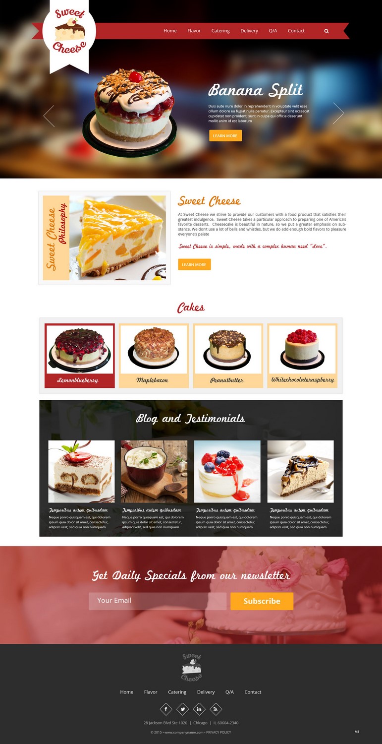 Web Design by pb for Sweet Cheese | Design #6611812