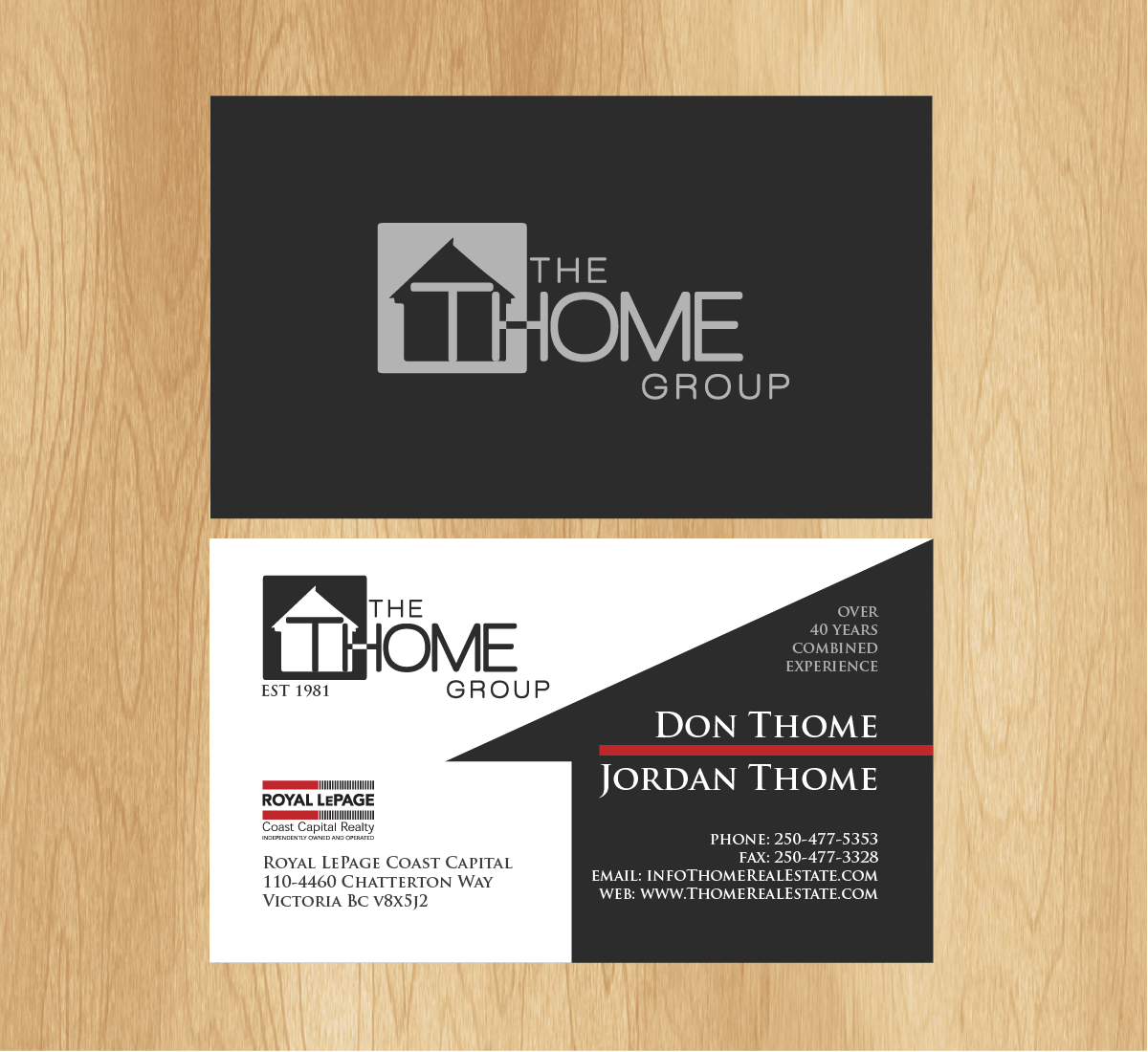 Business Card Design by railaine for The Thome Group  | Design #6629383