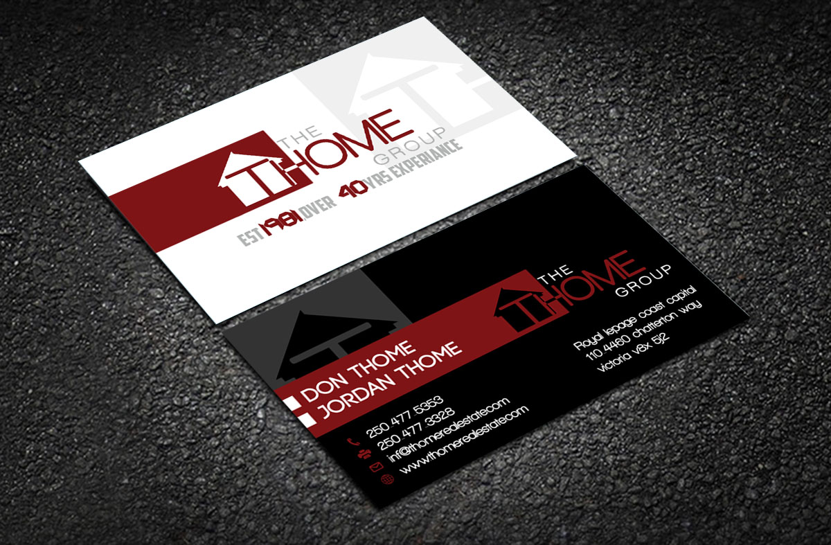 Business Card Design by Verified artistry (Design garden) for The Thome Group  | Design #6558303