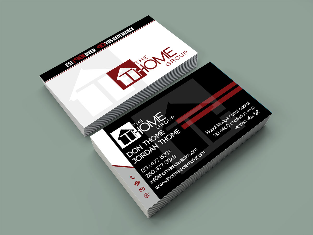 Business Card Design by Verified artistry (Design garden) for The Thome Group  | Design #6558314