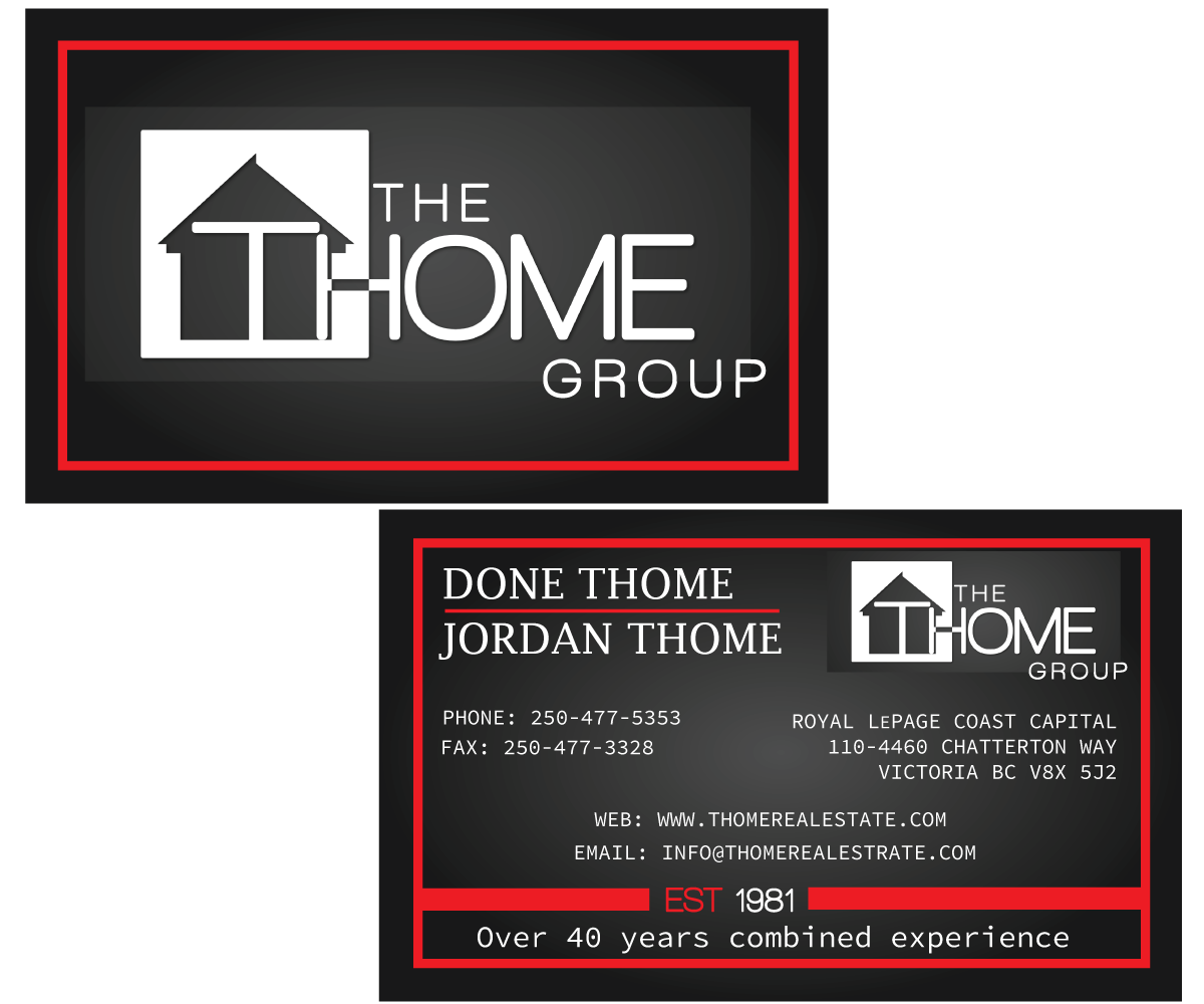 Business Card Design by shaun_edesign.graphics for The Thome Group  | Design #6556796