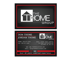 Business Card Design by shaun_edesign.graphics for The Thome Group  | Design #6557586