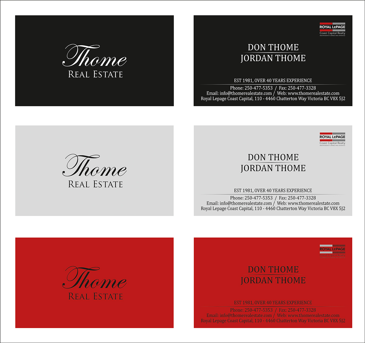 Business Card Design by kabirKhan for The Thome Group  | Design #6559233