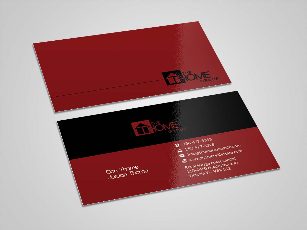 Diseño de Tarjeta de Presentación por zillurrahman800 para The Thome Group  | Diseño #6627413