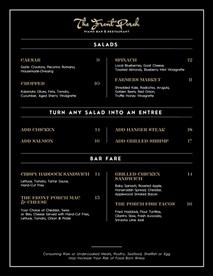 Menu Design by Raywind for Wescott Enterprises LLC | Design: #6567091