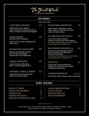 Menu Design by Raywind for Wescott Enterprises LLC | Design: #6567098