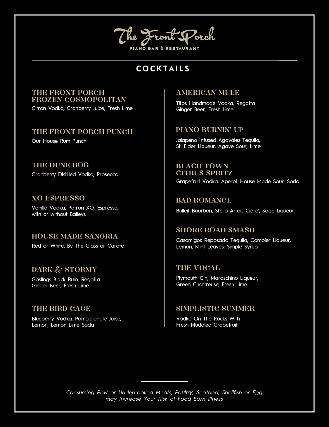 Design de Menu par Raywind pour Wescott Enterprises LLC | Design #6567103