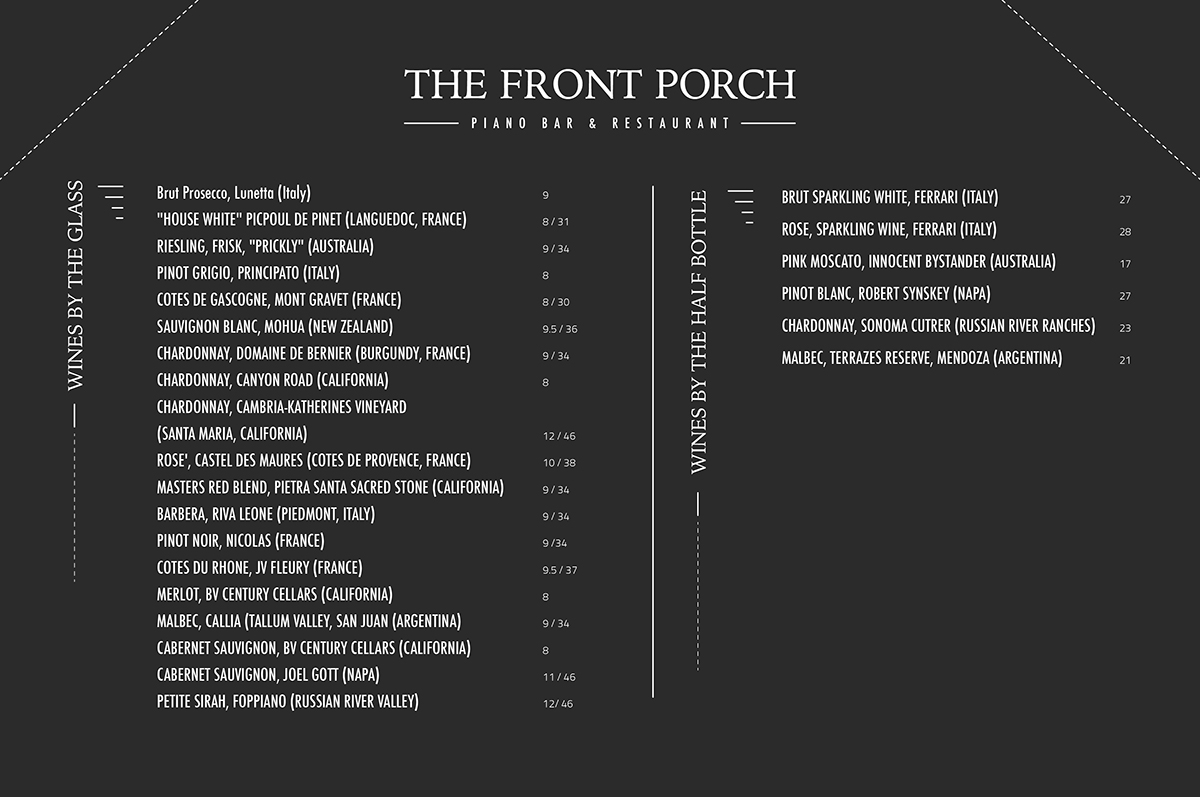 Menu Design by dongkrak studio for Wescott Enterprises LLC | Design #6566830