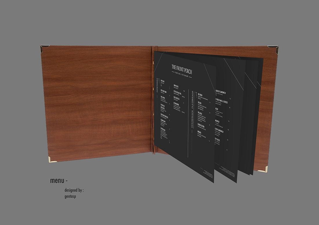 Menu Design by dongkrak studio for Wescott Enterprises LLC | Design #6566845