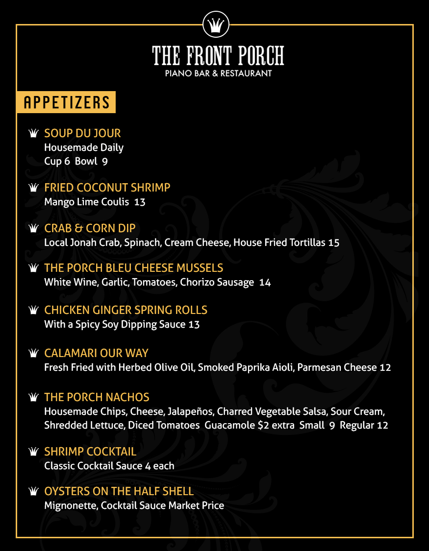 Menu Design by Best Design Hub for Wescott Enterprises LLC | Design #6564939