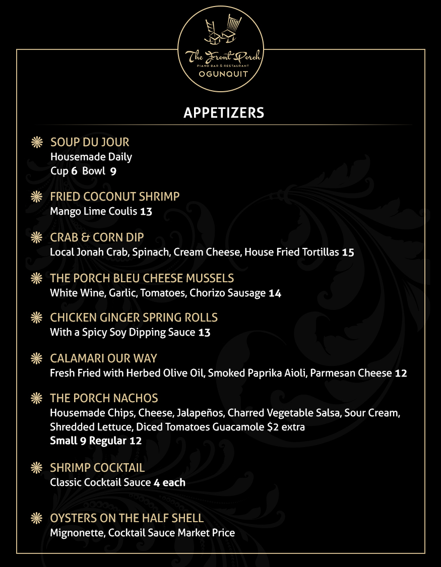 Menu Design by Best Design Hub for Wescott Enterprises LLC | Design #6567080