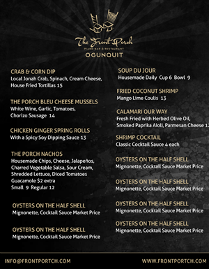 Menu Design by bangraphics for Wescott Enterprises LLC | Design: #6565270