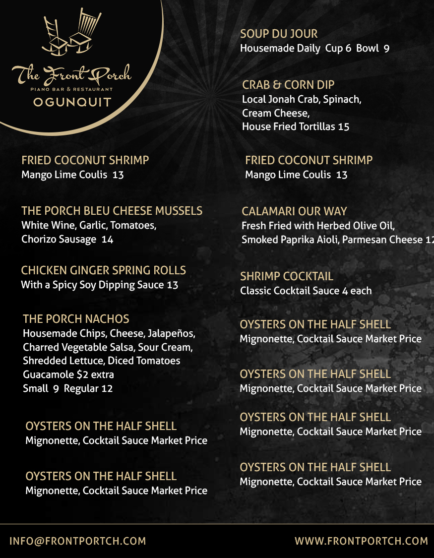 Design de Menu par bangraphics pour Wescott Enterprises LLC | Design #6565273