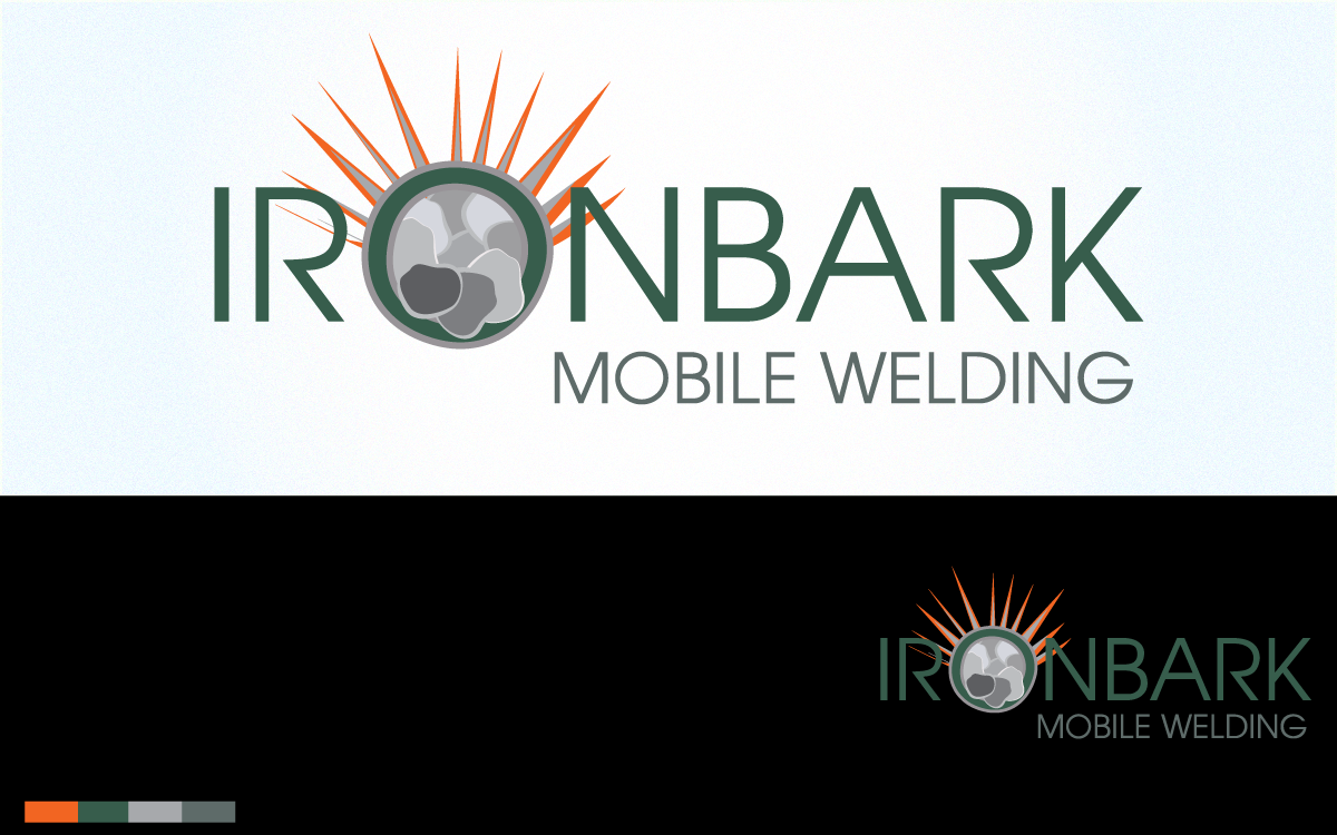 Logo Design by tballest for IRONBARK mobile welding services  | Design #6665052