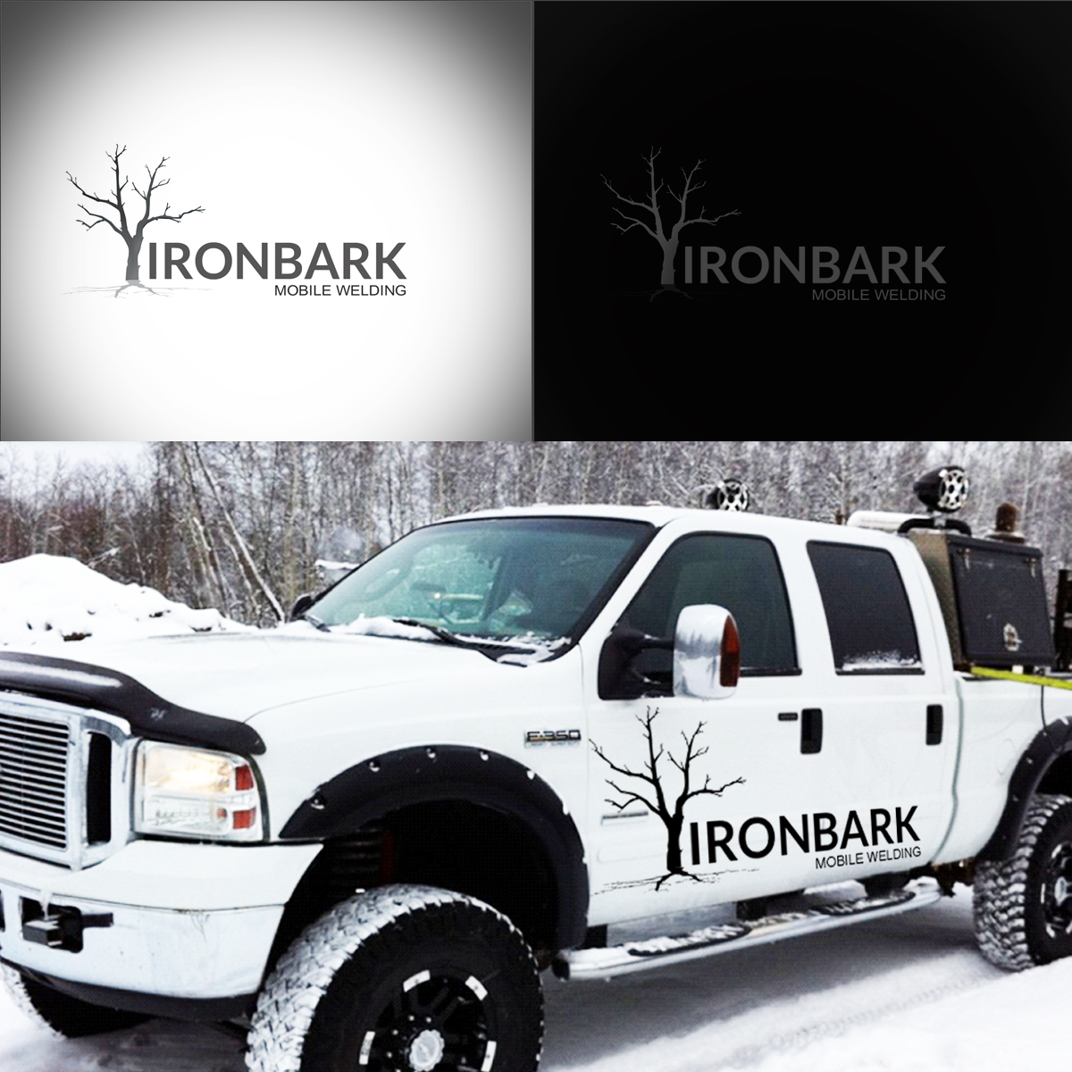 Logo-Design von DINGER-BROS für IRONBARK mobile welding services  | Design #6654869