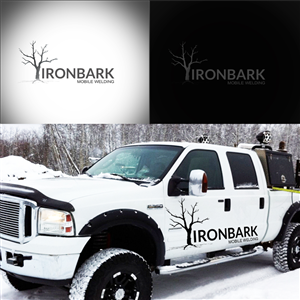 Logo Design by DINGER-BROS for IRONBARK mobile welding services  | Design: #6654869