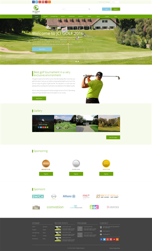 JCI Golf 2016 - national wide golf tournament | Web-Design von Nightmist