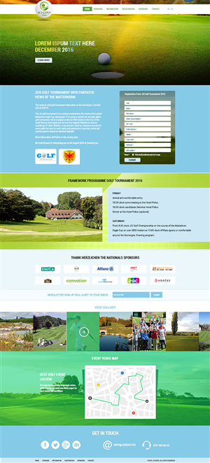 JCI Golf 2016 - national wide golf tournament | Web-Design von Ved Web Services