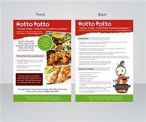 Flyer Design by anushka_snigdha for Hotto Potto | Design: #6589285