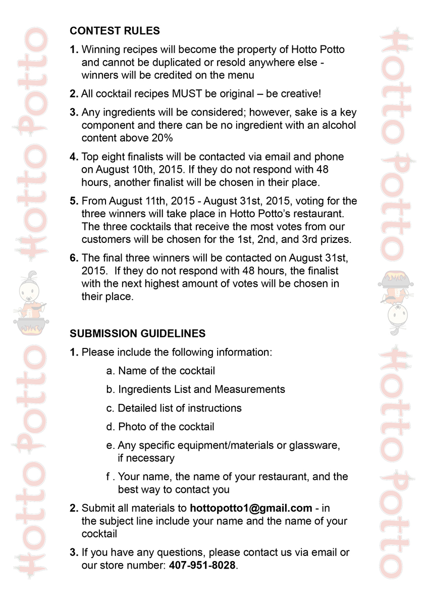 Flyer Design by Katyas Art and Design for Hotto Potto | Design #6615134