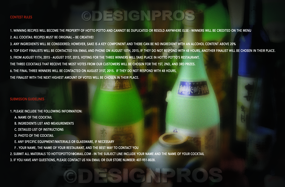 Design de Flyer par 5 Star Images pour Hotto Potto | Design #6587102
