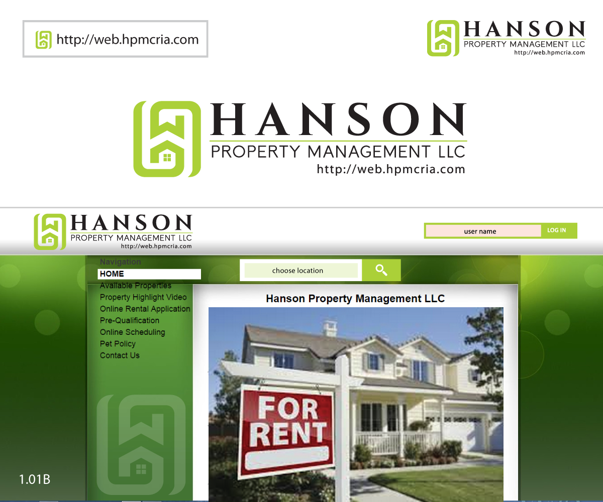 Modern, Professional, Real Estate Logo Design for Hanson Property