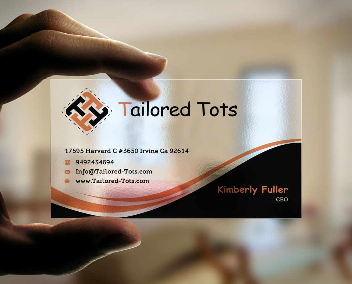 Business Card Design by INDIAN_Ashok for Tailored Tots | Design #6572678