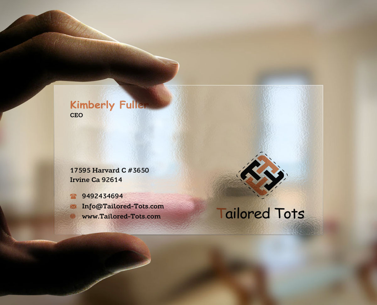 Business Card Design by INDIAN_Ashok for Tailored Tots | Design #6572679