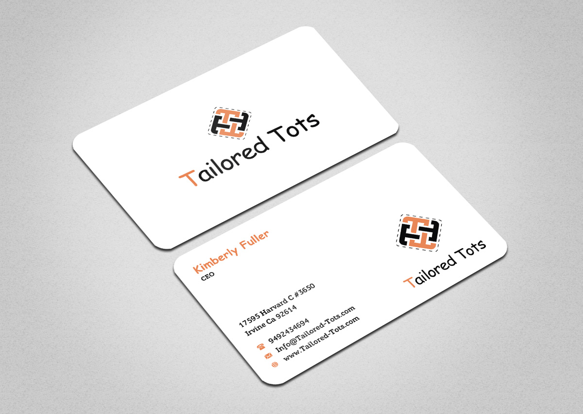 Business Card Design by INDIAN_Ashok for Tailored Tots | Design #6572694