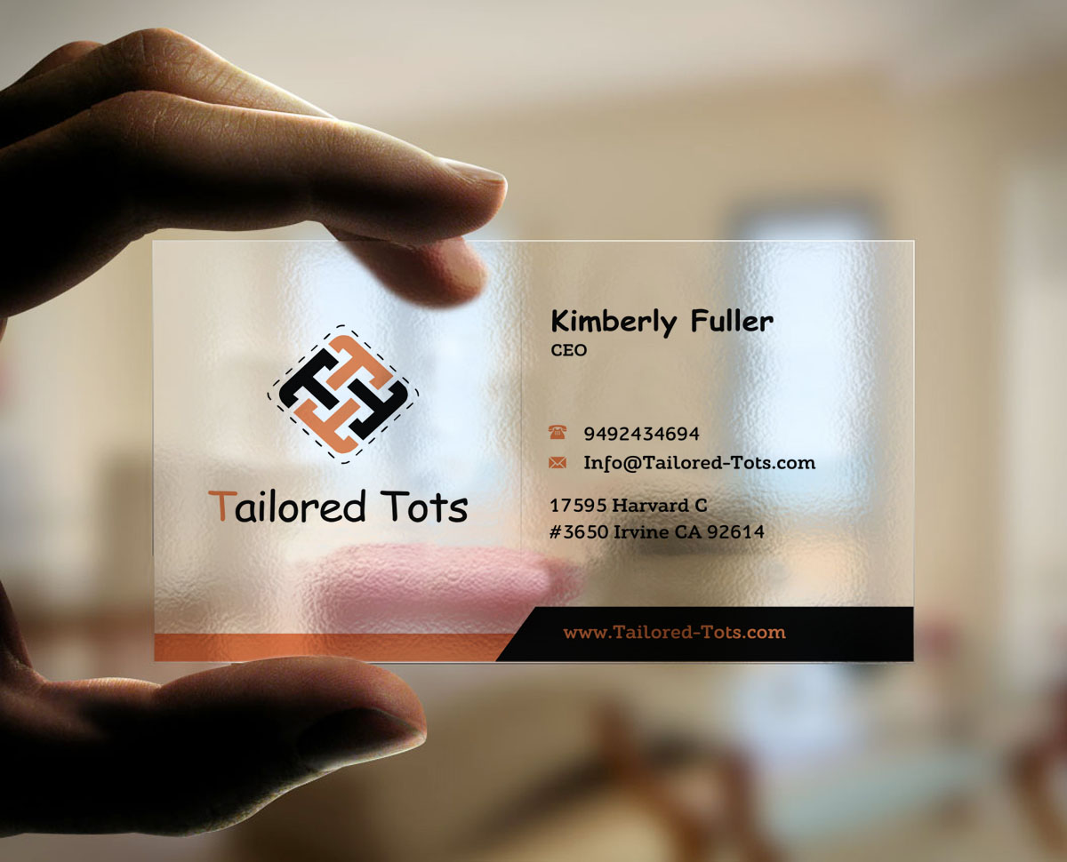 Business Card Design by INDIAN_Ashok for Tailored Tots | Design #6572695