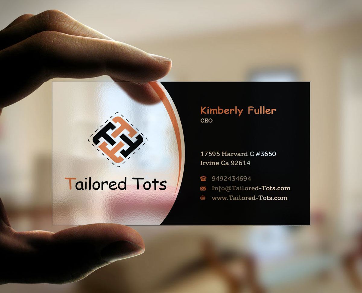Business Card Design by INDIAN_Ashok for Tailored Tots | Design #6572704
